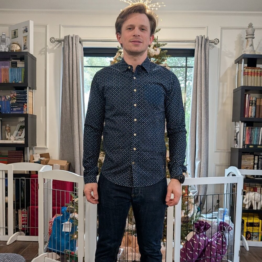 Scotch & Soda Button Down; Men; Small; Blue